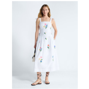 Women's and Women's Plus Embroidered Cotton Sleeveless